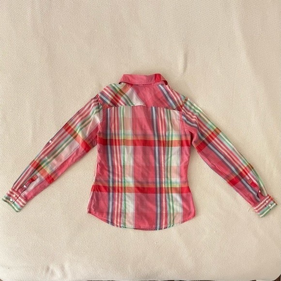 Tommy Hilfiger Women’s Plaid Multicolor Button Down Shirt - Picture 3 of 8